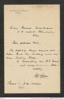 Nachlass Franz Steindachner, Brief von Hans Georg Stehlin an Franz Steindachner (13.10.1911), Inv.Nr. 507.01, Seite 1